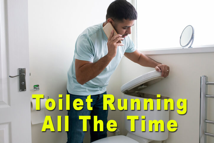 The most common cause of running toilets is an old flapper that needs to be replaced. 